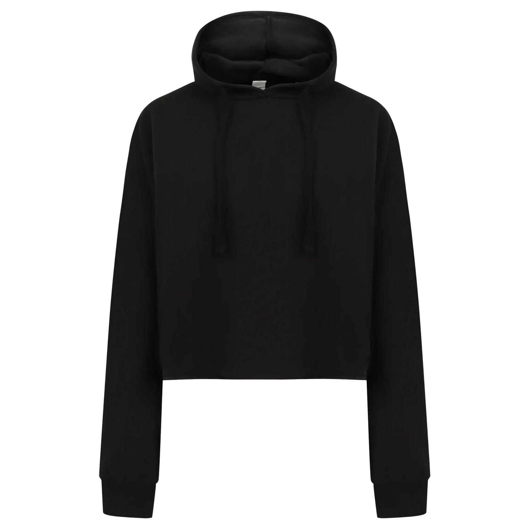 Women's cropped slounge hoody sweat à capuche sk516 personnalisable - Black