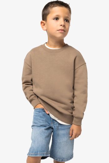 Image produit Sweat-shirt à col rond oversize enfant ns437