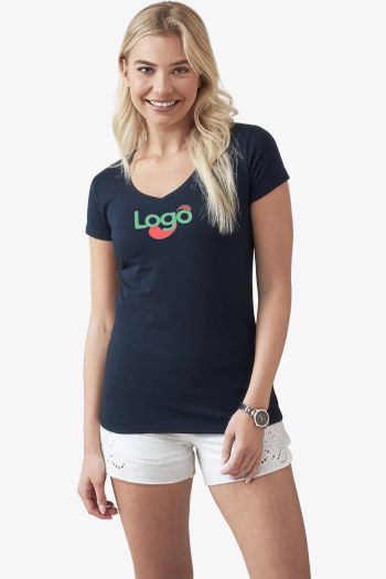 Image produit Claire v-neck T-shirt nære på kroppen st9710