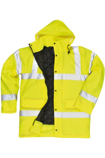 Giacca da traffico ad alta visibilità Giacca di sicurezza in poliestere rivestito s460 - Yellow