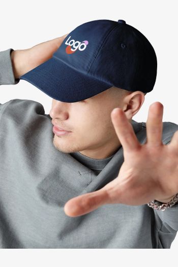 Image produit Casquette aus dickem Baumwollserge niedriges Profil b58