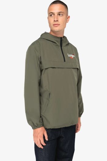 Image produit Veste coupe-vent imperméable quart zip unisexe