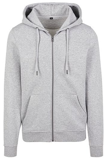 Premium zip hoody Sudadera de algodón clásico by121 - Heather grey