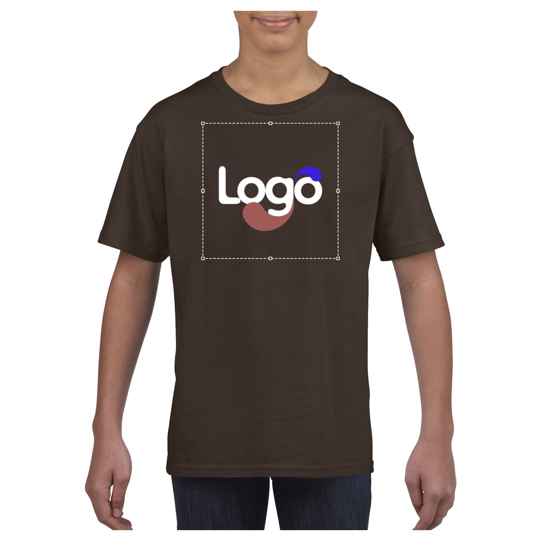 Youth t-shirt softstyle® 64000b personnalisable - Dark chocolate