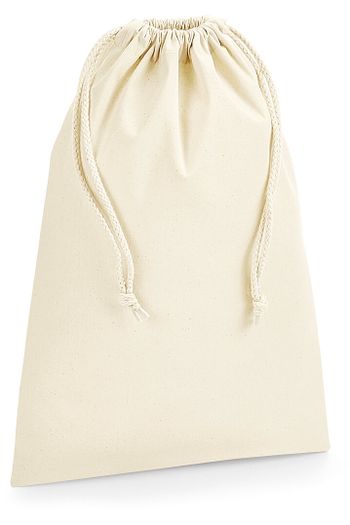Bolsa de algodón orgánico w266 - Natural