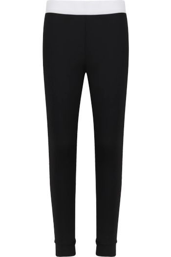 Kids' fashion leggings sm426 - Black / White