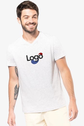 Image produit Camiseta col v mangas curtas k357