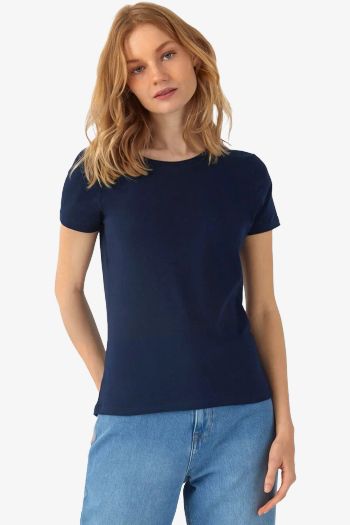 Image produit Camiseta básica de algodão #e150 mulheres tw02t
