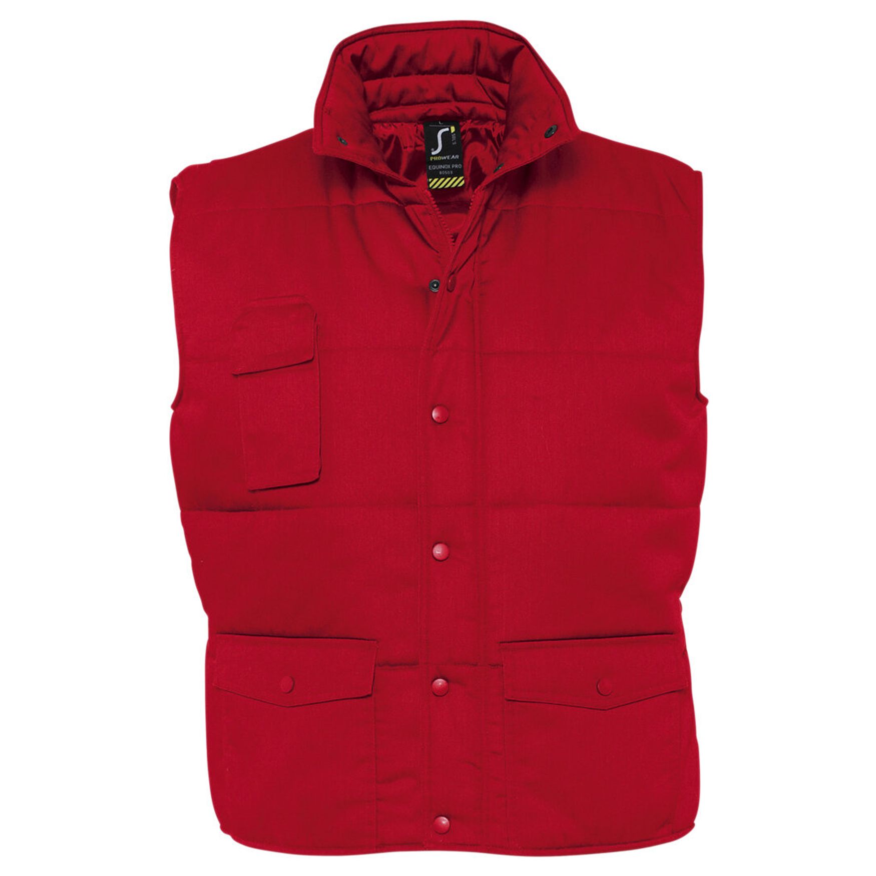 Equinox pro Bodywarmer unicolore professionnel 80503 - Rouge