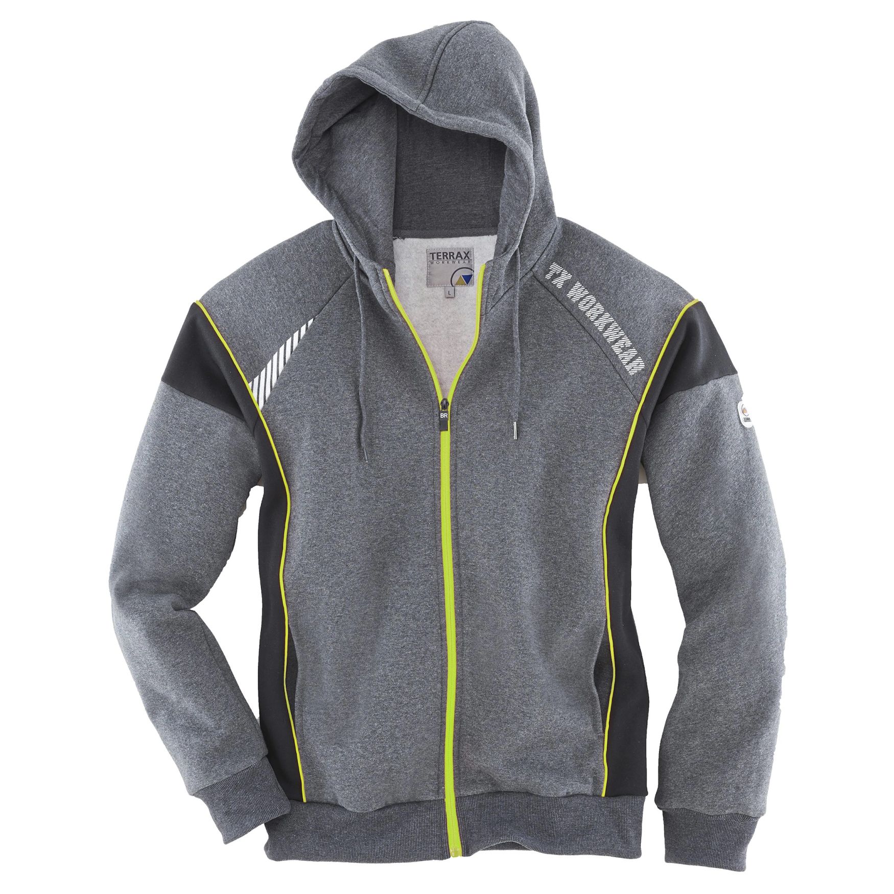 Jaqueta de moletom masculina Jaqueta de moletom com capuz 61788 - Black lime