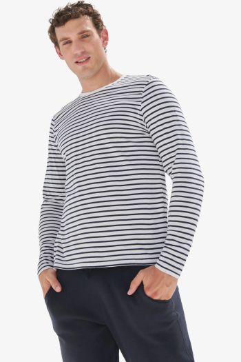 Image produit Unisex long sleeved striped tee-shirt sf204