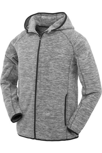 Mens microfleece hoodi hoodie-sweatshirt s245m - Grey / Black
