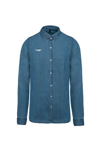 Camicia chambray uomo k512 - Chambray blue