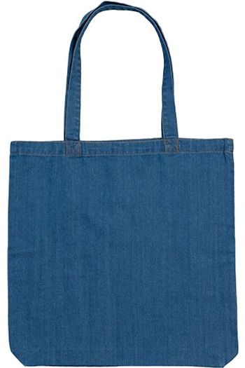Denim-Tasche Einkaufsbeutel Bio-Baumwolle m195 - Denim blue