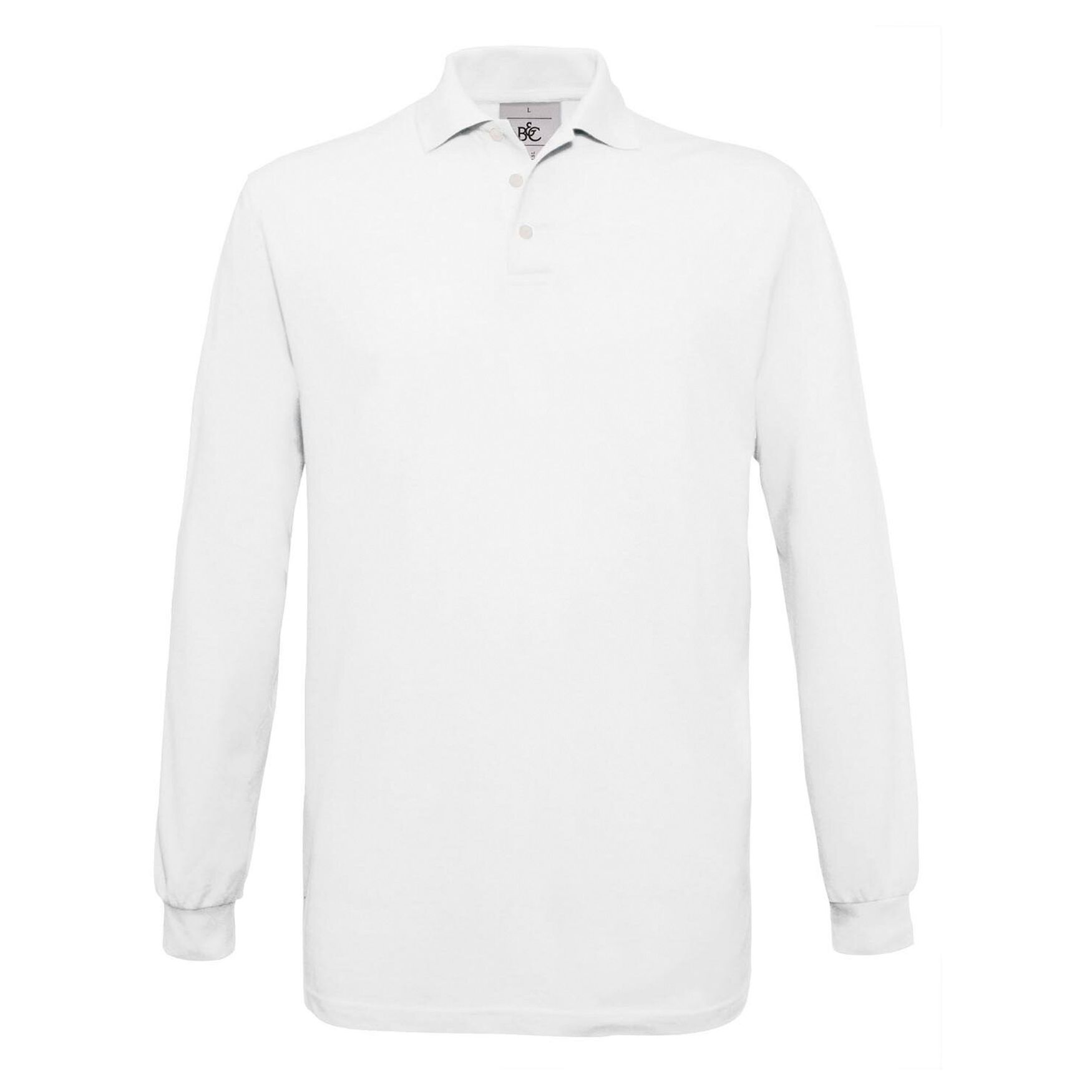 Safran polo ls pu414 personnalisation - White