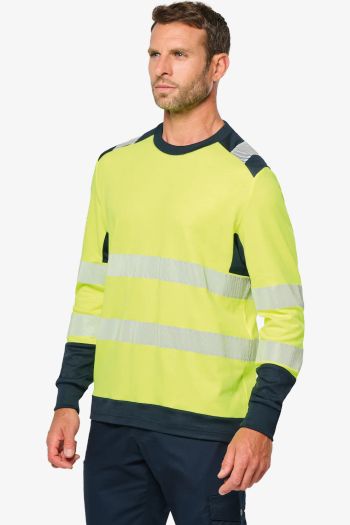 Image produit T Shirt Sécurité Recyclé col rond Manches Longues Unisexe tee-shirt wk361