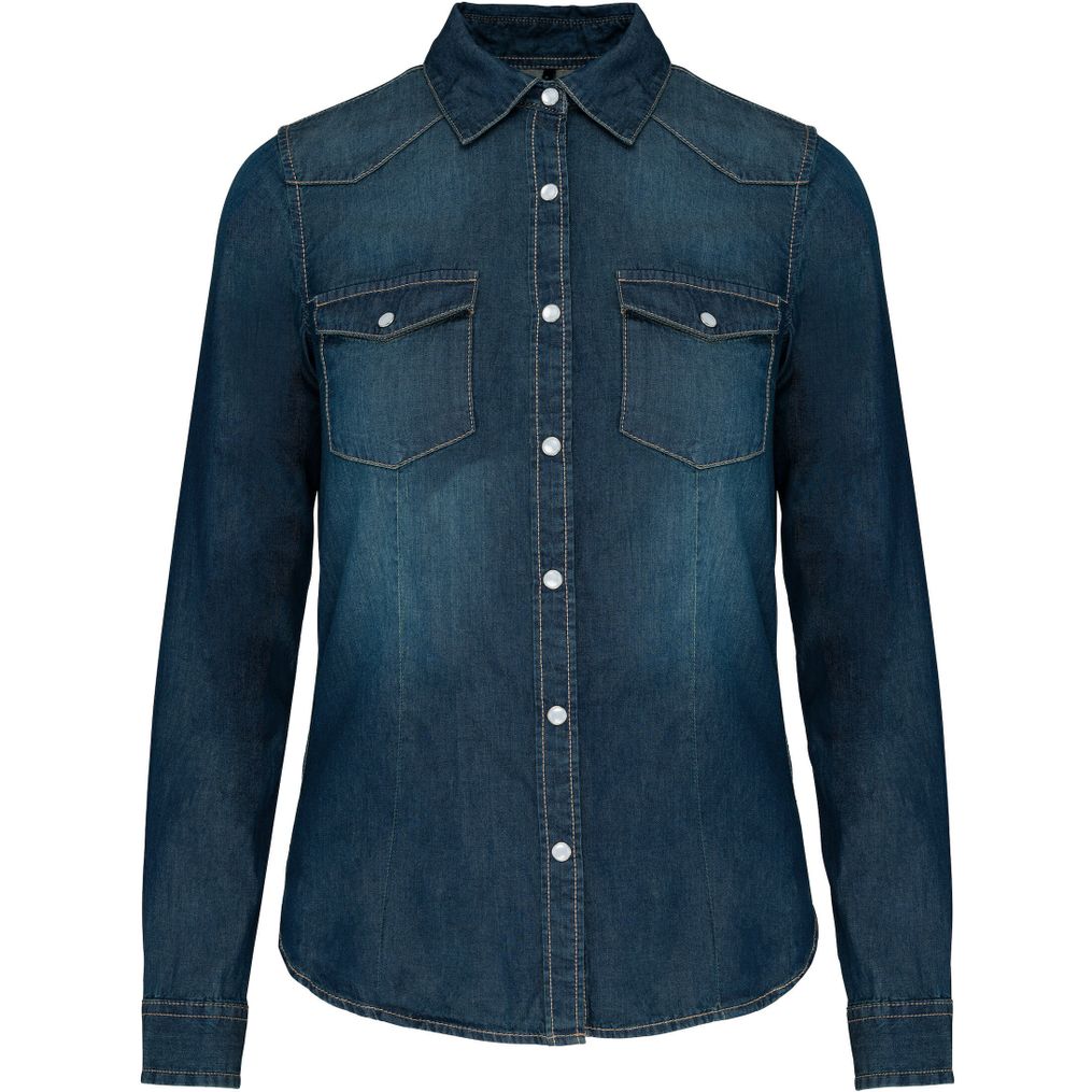 Image produit Denim long-sleeved shirt for women k518