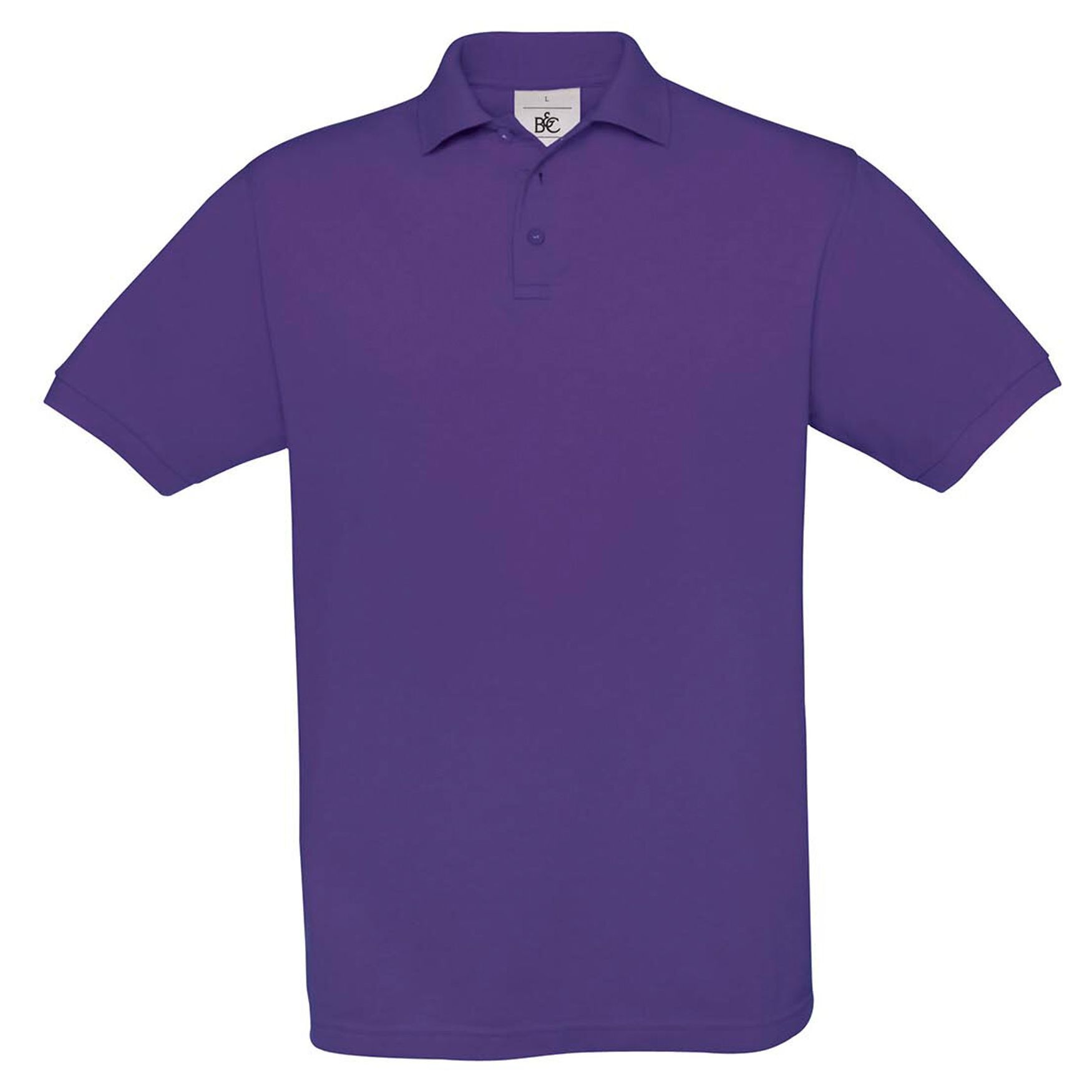 SAFRAN Polo coton boutons pu409 - Purple