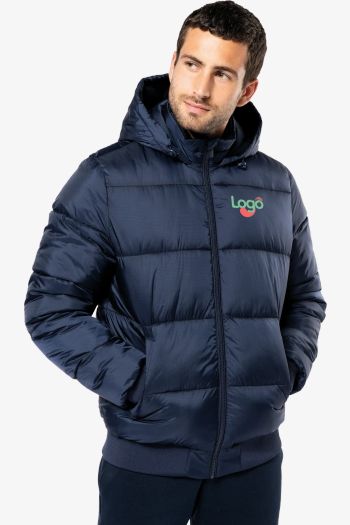 Image produit VESTE UNISEXE RIPSTOP RECYCLÉE À CAPUCHE Doudoune k6166