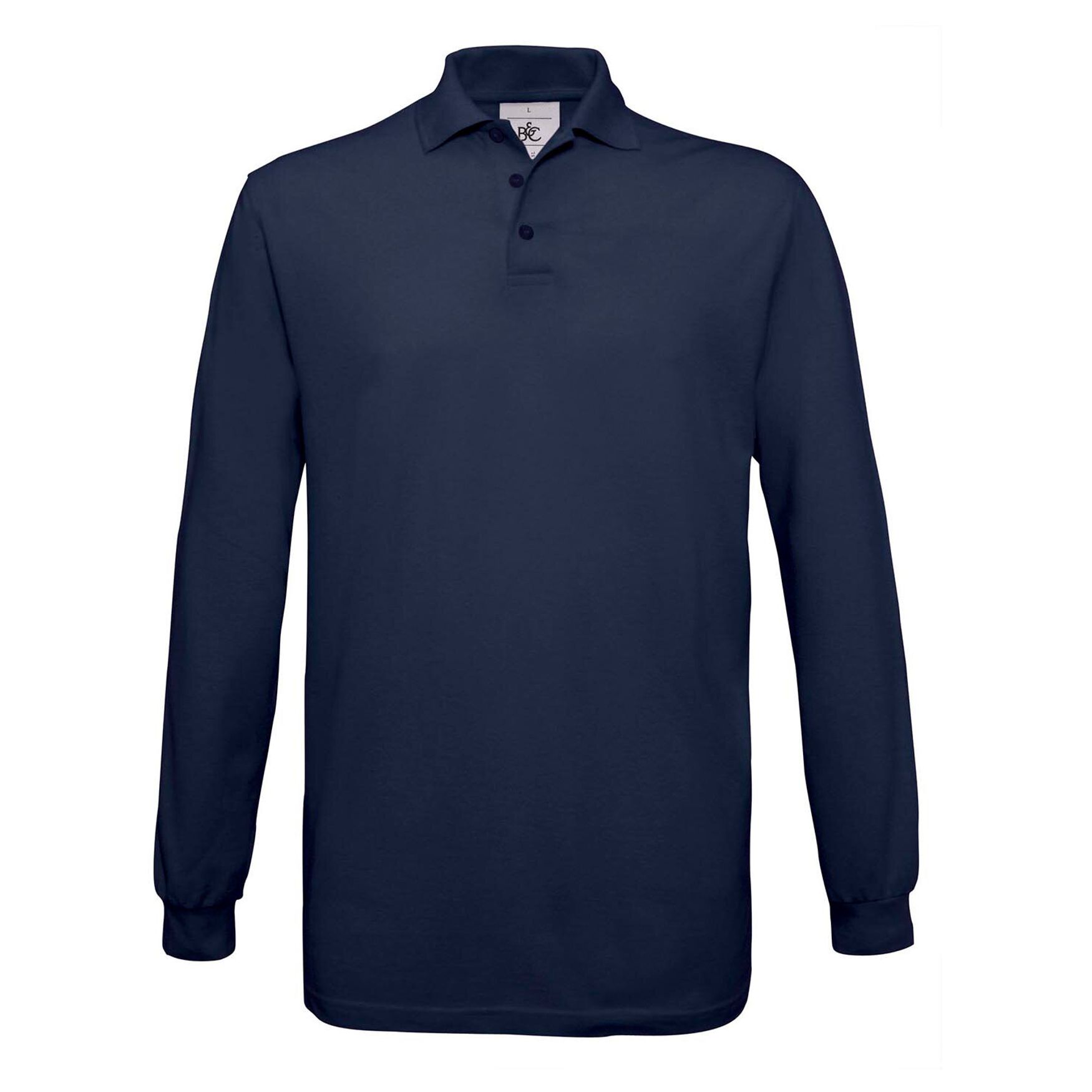 Safran polo ls pu414 personnalisation - Navy