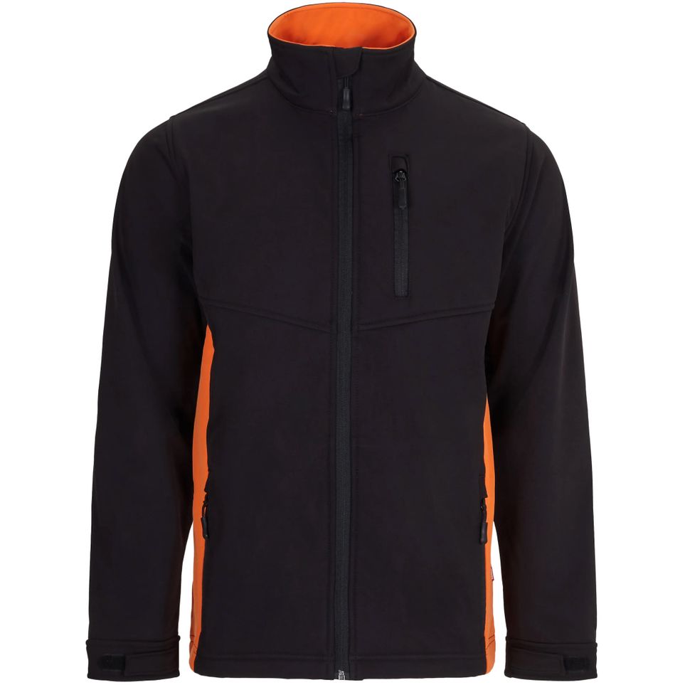 black/orange