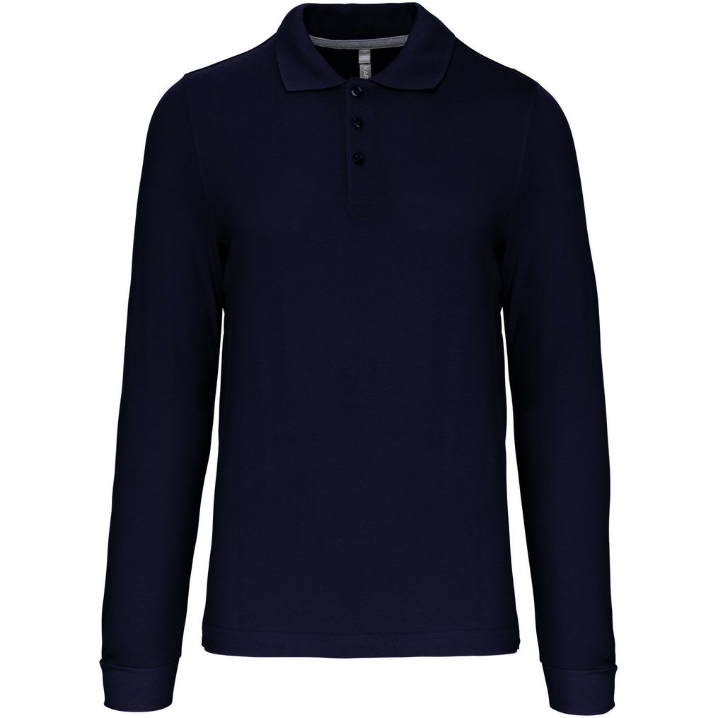 Image produit Langarms Polo Mann k243