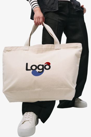 Image produit Tote bag zippé en toile biologique de qualité supérieure Elba