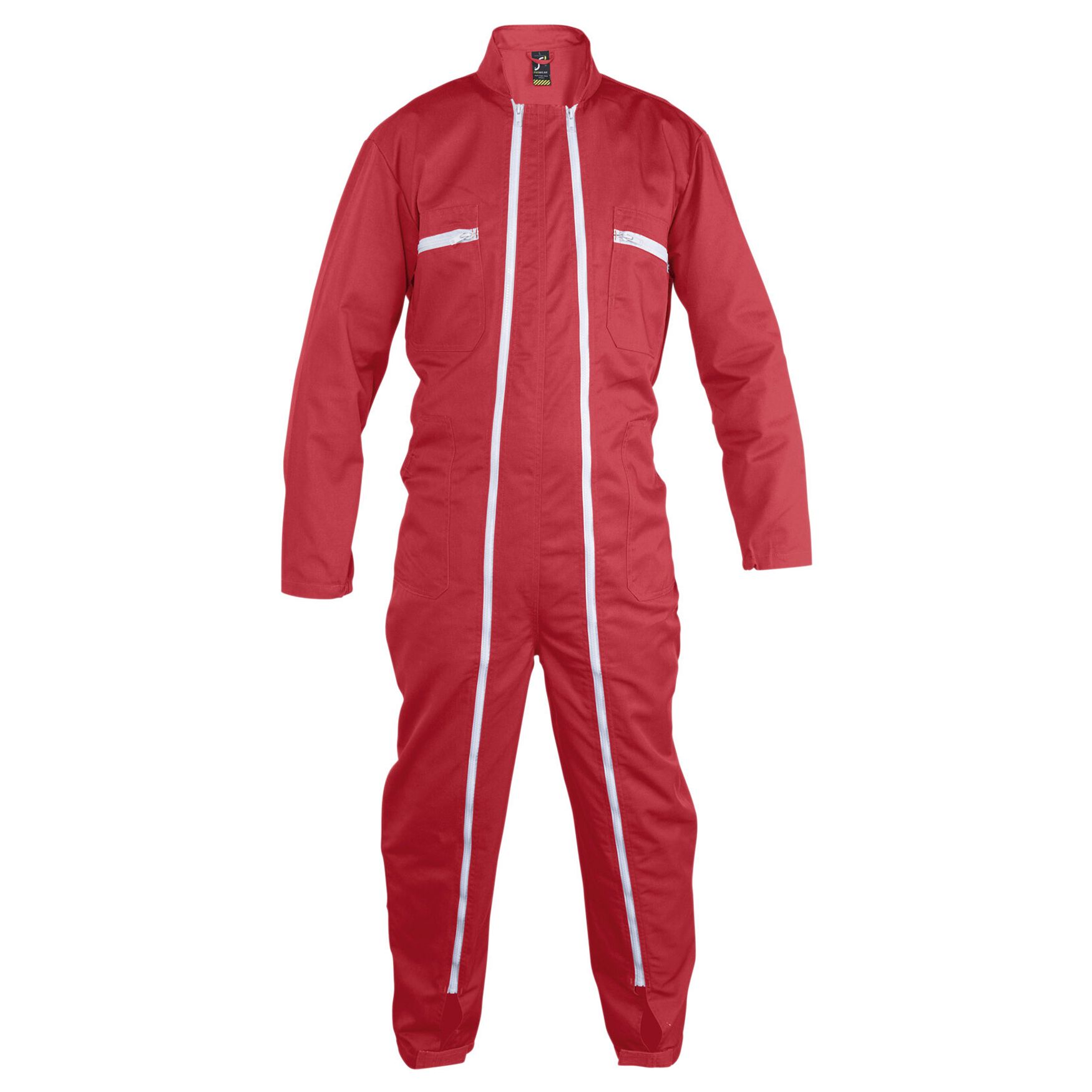 Jupiter pro Combinaison workwear double zip personnalisation 80901 - Rouge