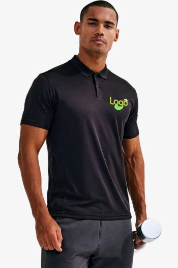 Image produit Texturiertes Polo aus recyceltem Stoff für Herren tr505