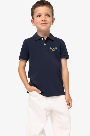 Image produit Polo maille piquée enfant ns209