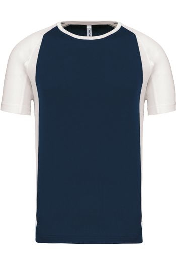 Sport tee polyester pa467 - Navy / White