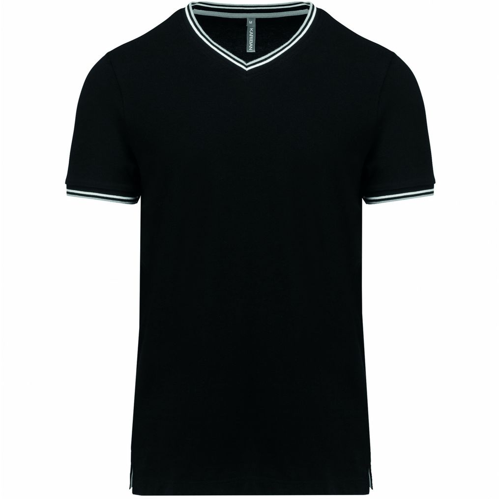 Image produit T-shirt maille piquée col v homme k374
