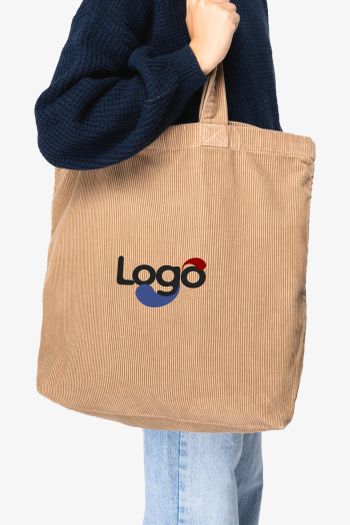 Image produit Sac Délavé Velours Côtelé Corduroy washed shopping bag ns133