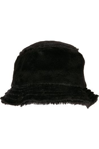 Cappello bucket con pelo finto Bob in poliestere 5003ff - Black