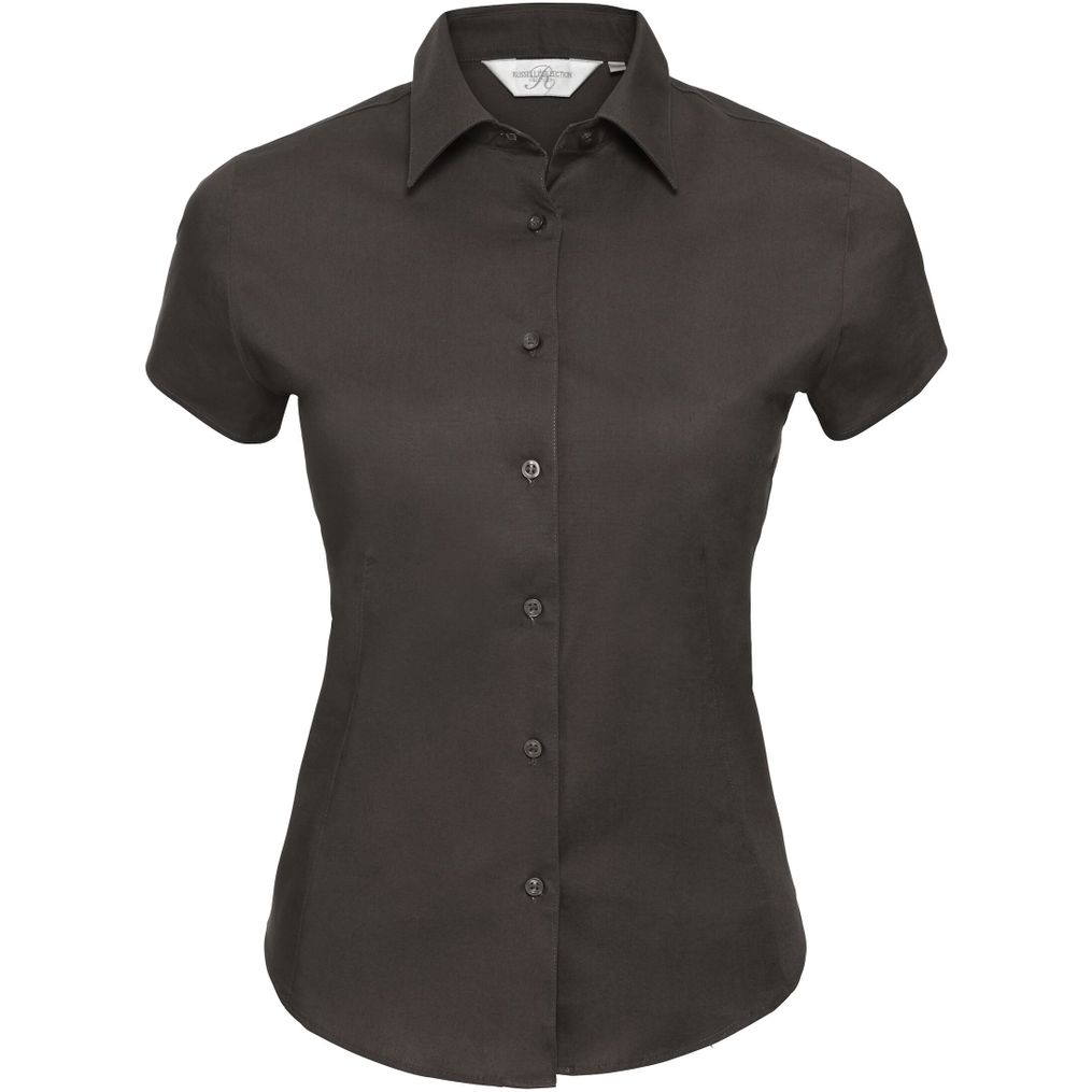 Image produit Ladies’ short sleeve fitted stretch shirt r-947f-0