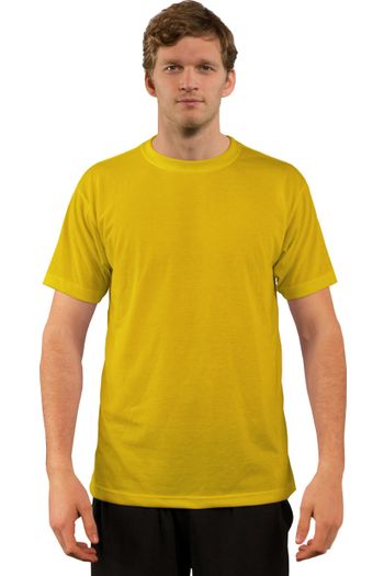 Camisa básica de manga curta a1sjbb - Yellow