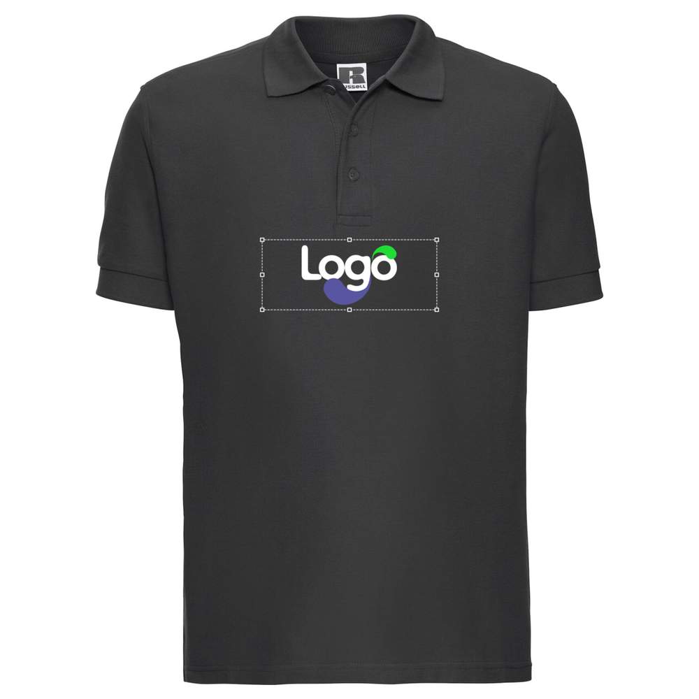 Polo in cotone pettinato definitivo r-577m-0 personalizzazione - Titanium