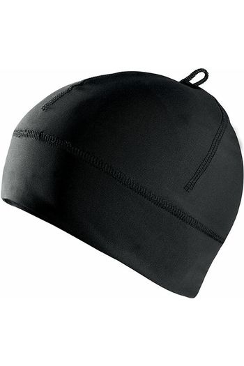 Przewiewny sportowy czepek Bonnet z miękkiego poliesteru kp127 - Black