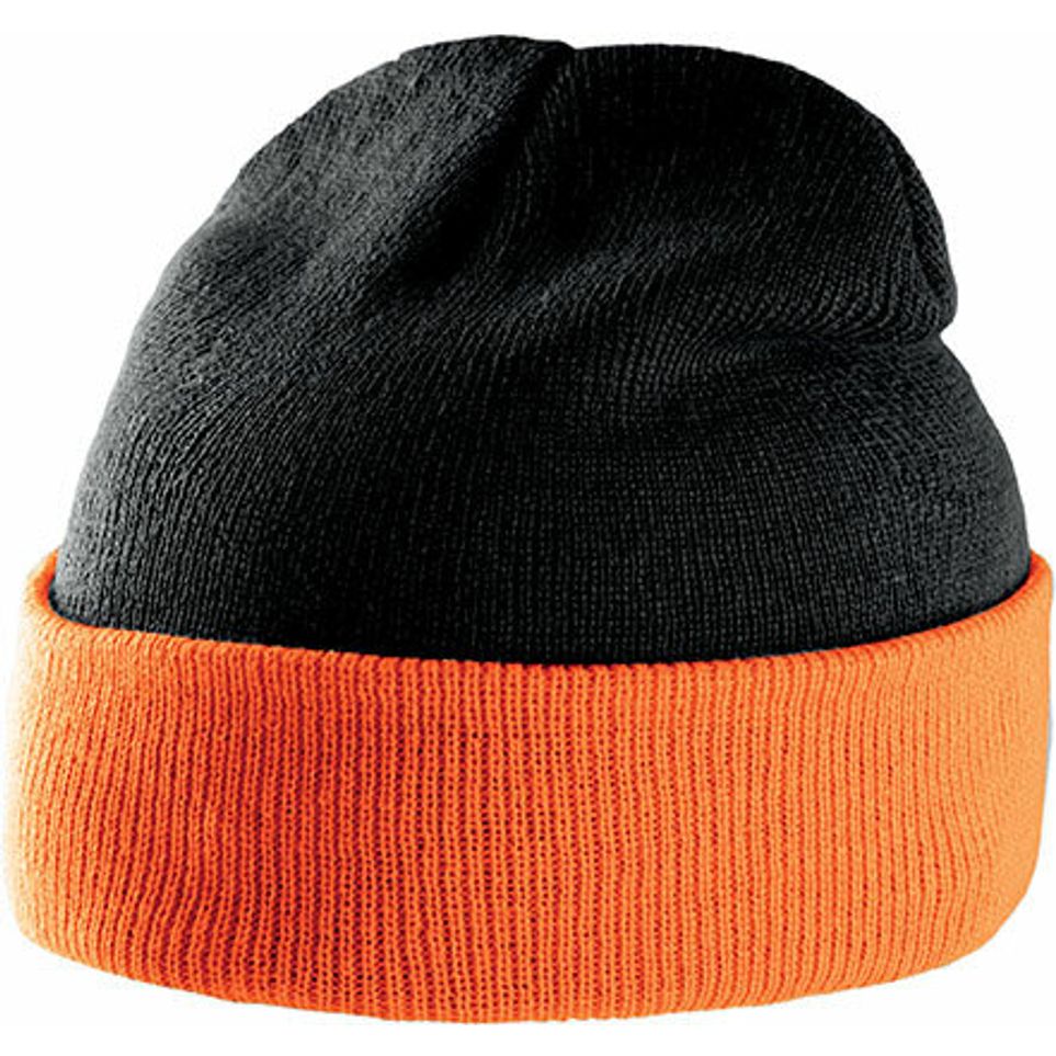 black/orange