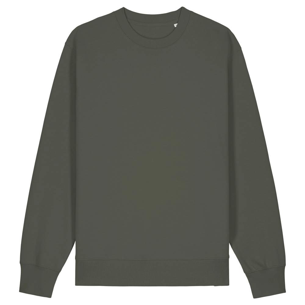 Cambio 2.0 Maglione in cotone biologico personalizzazione stsu178 - Khaki