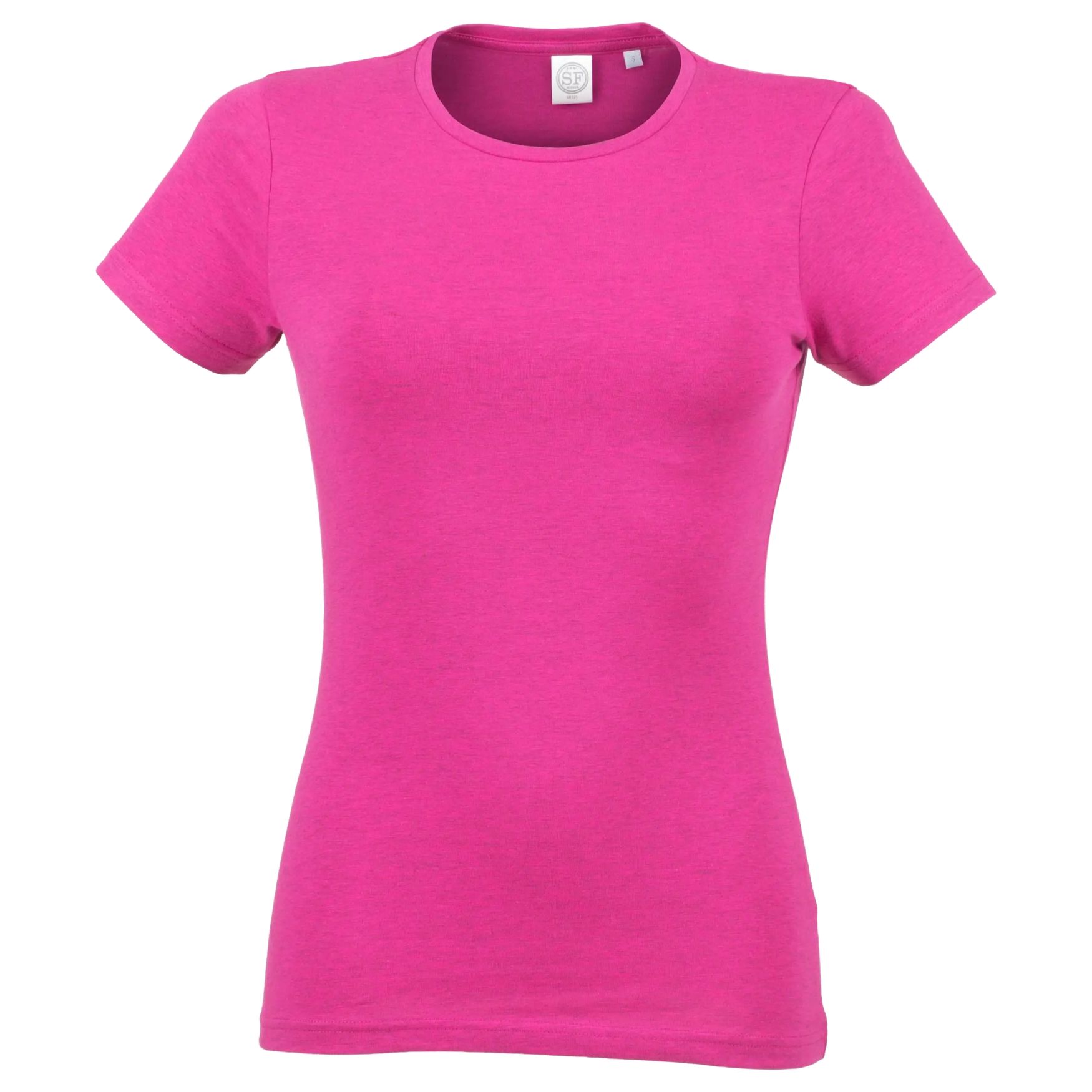 Women's feel good stretch tee-shirt sk121 - Heather pink
