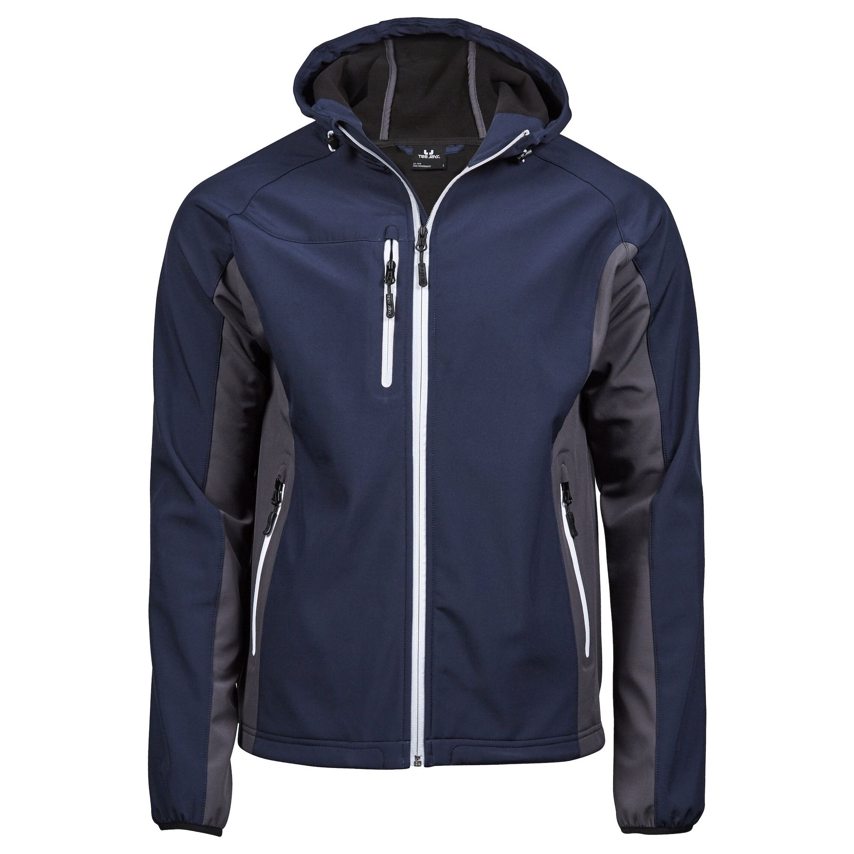 Chaqueta de softshell con capucha de moda 9514 - Navy dark grey
