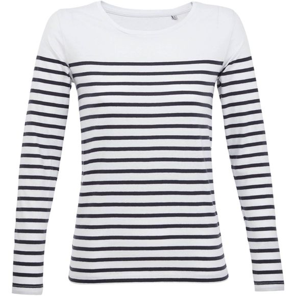 Image produit Matelot lsl women Tee shirt striped cotton 03100