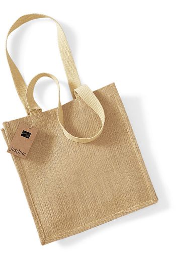 Jute kompakter Einkaufsbeutel w406 - Naturel