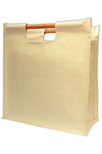 Großer Einkaufsbeutel Einkaufsbeutel Baumwolle Jute 30 - Natural