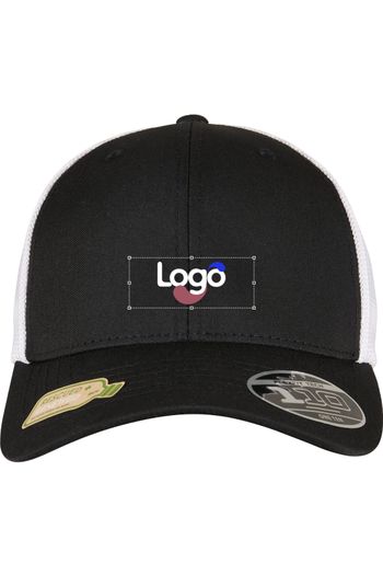 110 hergebruikte cap 2-tone 110rt - Black / White