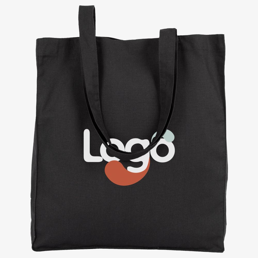 Biologische katoenen kloop organic zak met vouw en personalisatie ki6202