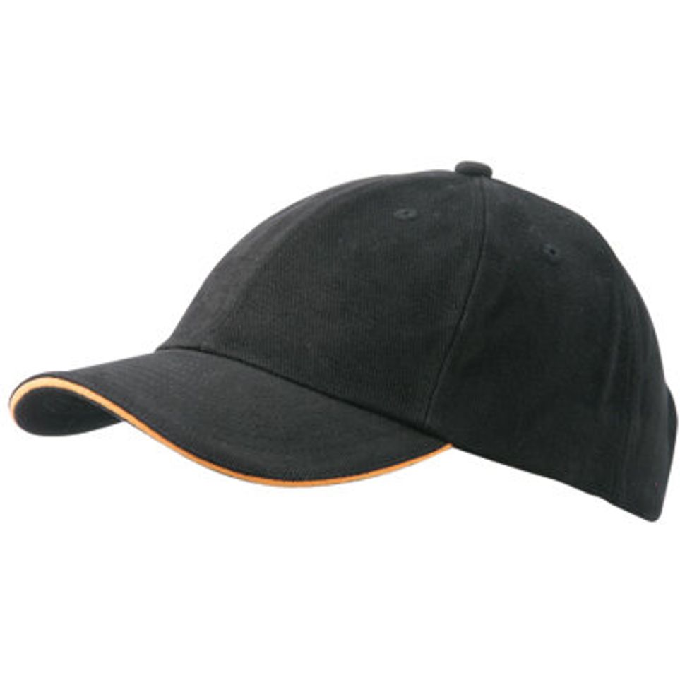 black/orange