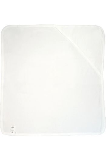 Baby hooded blanket manta para bebé bz24 - White / White