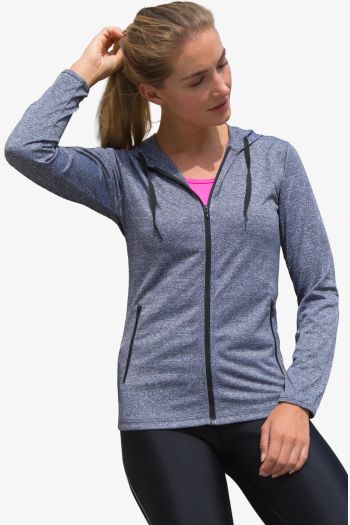 Image produit Womens hooded tee jacket felpa s277f